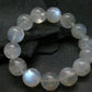 Moonstone Genuine Bracelet ~ 7 Inches ~ 15mm Round Beads