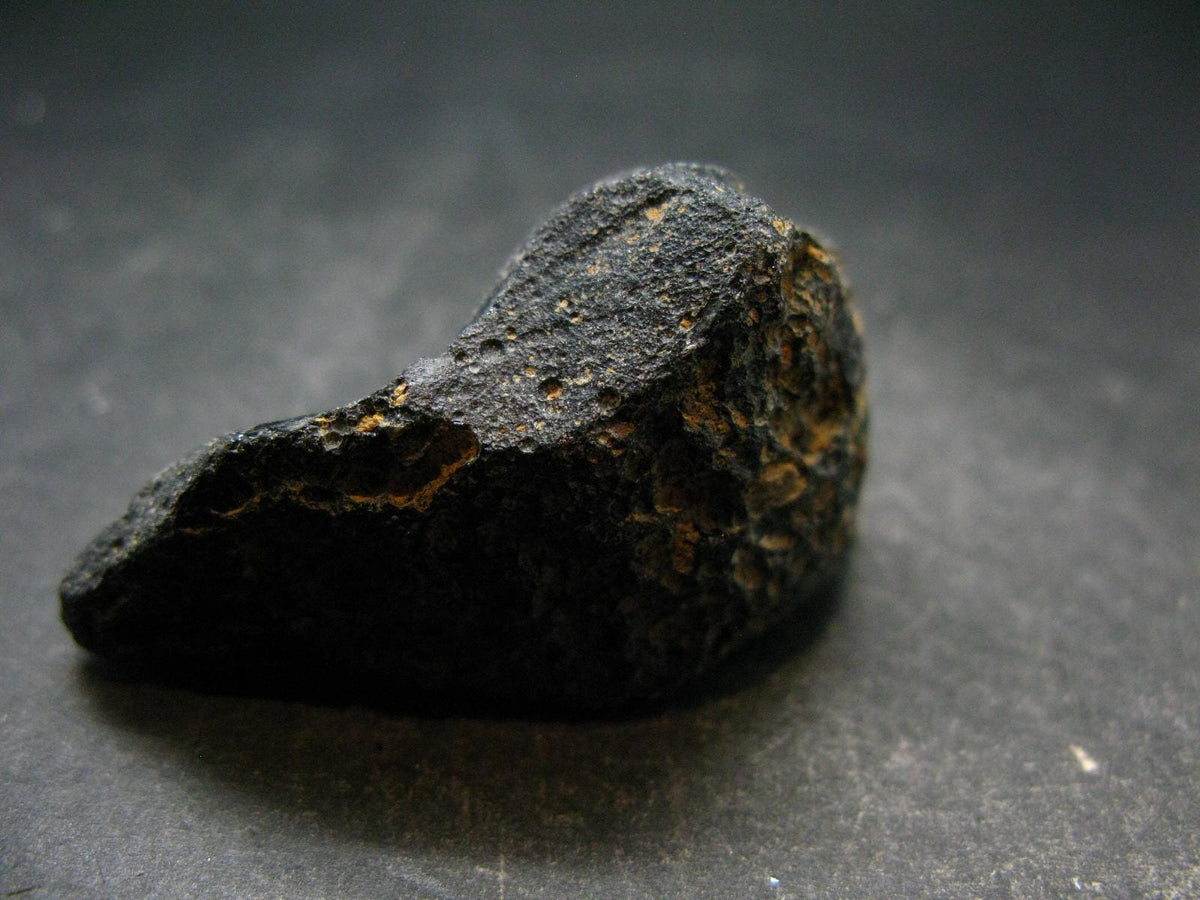 Rare Large Black Tibetan Tektite Raw Piece from Tibet - 2.2" - 42.11 Grams