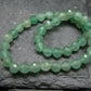 Green Aventurine Genuine Bracelet ~ 7 Inches ~ 4mm Round Facetted Beads