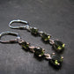 Moldavite Tektite Silver Earrings from Czech Republic - 3.85 Grams