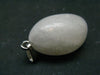 Very Rare White Cryolite 925 Silver Pendant from Greenland - 1.2" - 6.79 Grams