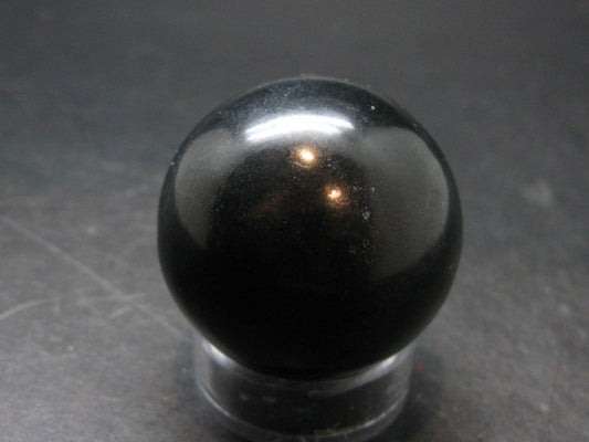 Black Jade Sphere Ball From Greenland - 1.6" - 92.41 Grams