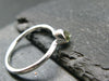 Cute Gem Faceted Moldavite Sterling Silver Ring From Czech Republic - Size 7.75 - 1.0 Grams