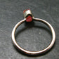 Pezzottaite Crystal Silver Ring From Madagascar - Size 8 - 2.08 Grams