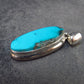 Turquoise Silver Pendant - 1.3" - 5.37 Grams