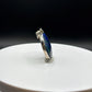 Azurite Silver Amulet | Round Natural Stone Charm