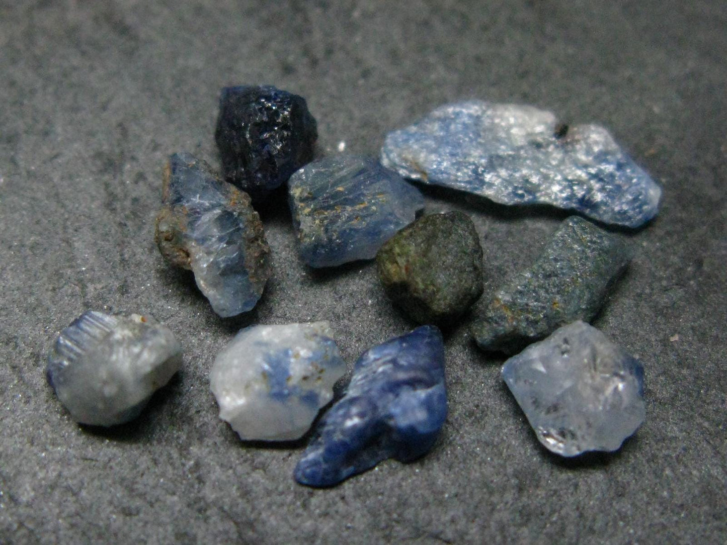 Nice Lot of 10 Benitoite Crystals From California USA - 5.67 Carats