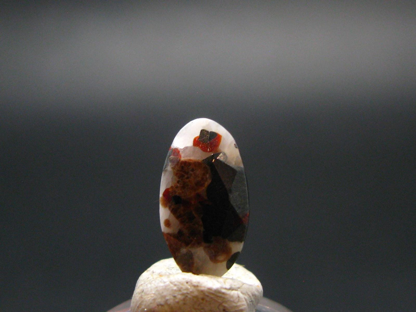 Very Rare Zincite Zinkite & Willemite Cabochon From USA - 2.85 Carats