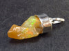 Opal Sterling Silver Pendant From Ethiopia - 1.2" - 2.5 Grams