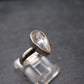 Phenakite Phenacite Crystal Facetted Silver 2.71 Carats Ring From Russia - Size 6 - 2.27 Grams