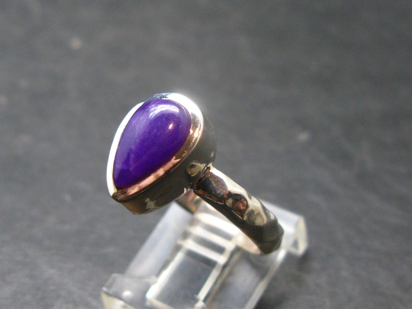 Sugilite Silver Ring From South Africa - 3.96 Grams - Size 8