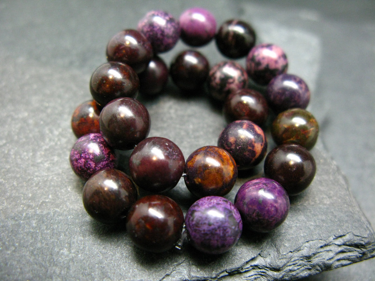 Purpurite Genuine Bracelet ~ 7 Inches ~ 8mm Round Beads