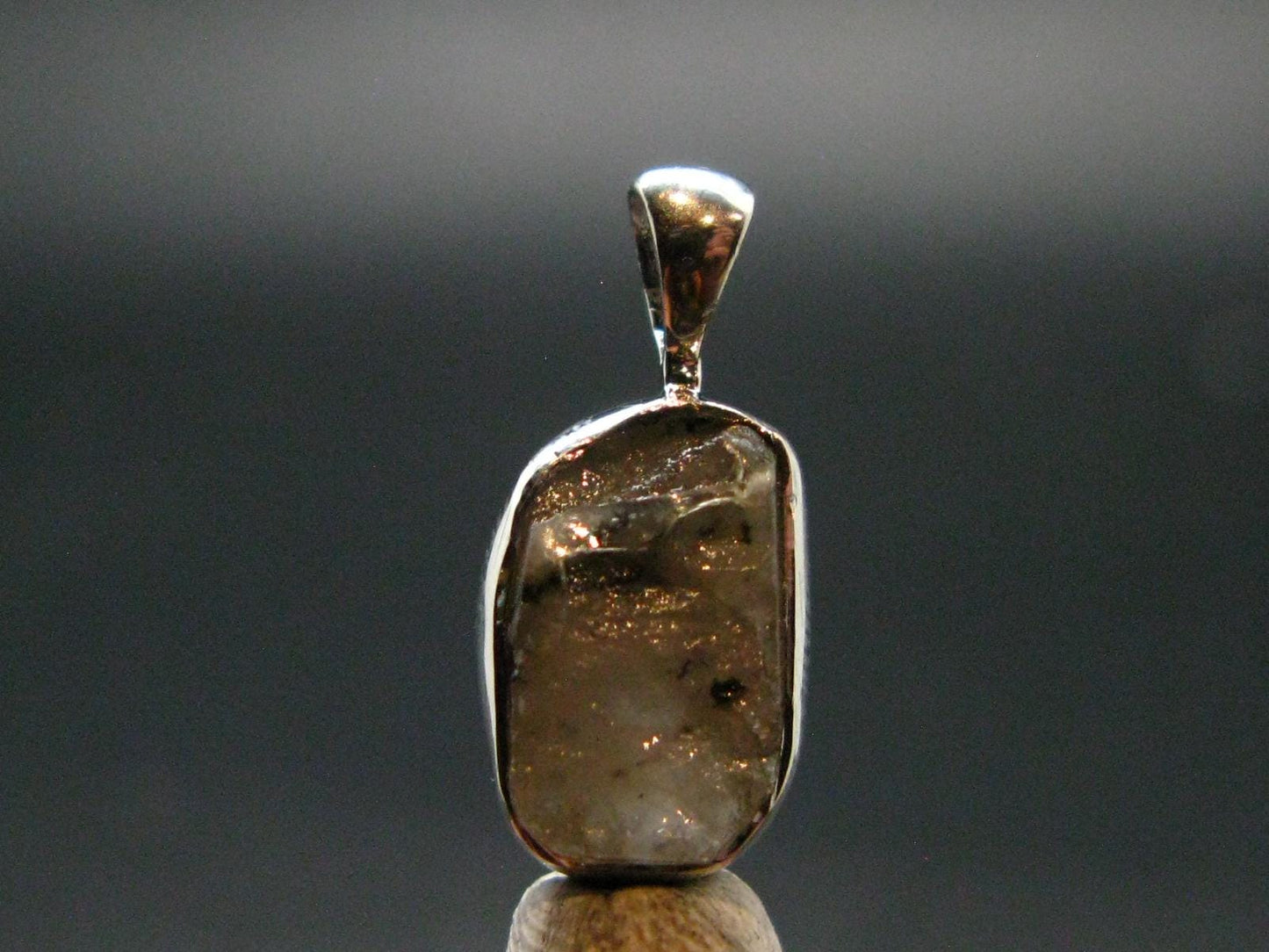 Phenakite Phenacite Crystal Silver Pendant From Russia - 0.7" - 1.19 Grams
