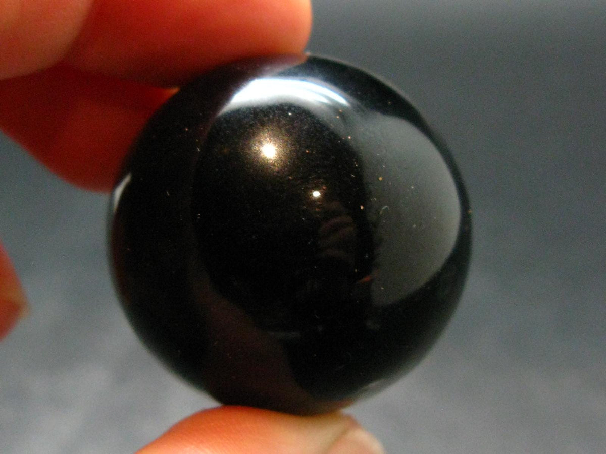 Rare Large Black Tibetan Tektite Ball Sphere from Tibet - 1.2" - 38.61 Grams