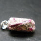 Bixbite Red Emerald Beryl Silver Pendant From Utah USA - 8.0 Carats - 0.8"