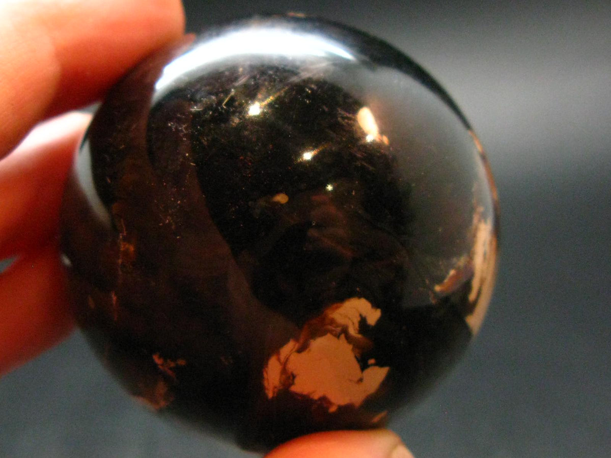 Rare Blue Amber Ball Sphere Fluorescent From Indonesia - 1.9" - 56.60 Grams