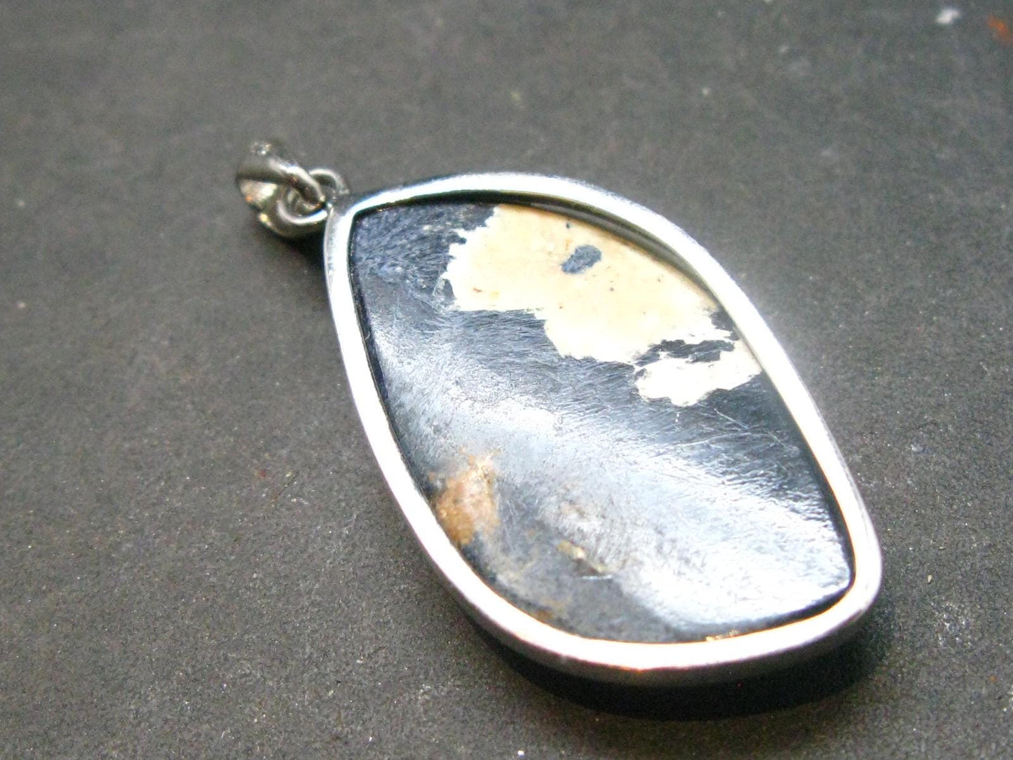 Natural Pietersite Polished Silver Pendant from Namibia - 1.5" - 5.26 Grams