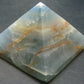 Lemurian Aquatine Blue Calcite Pyramid - 2.3" - 151.84 Grams