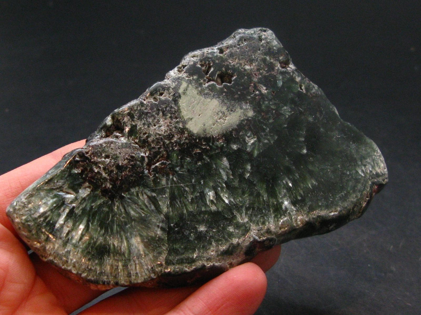 Nice Polished Seraphinite Clinochlore Stalactite Slab From Russia - 3.3" - 74.89 Grams