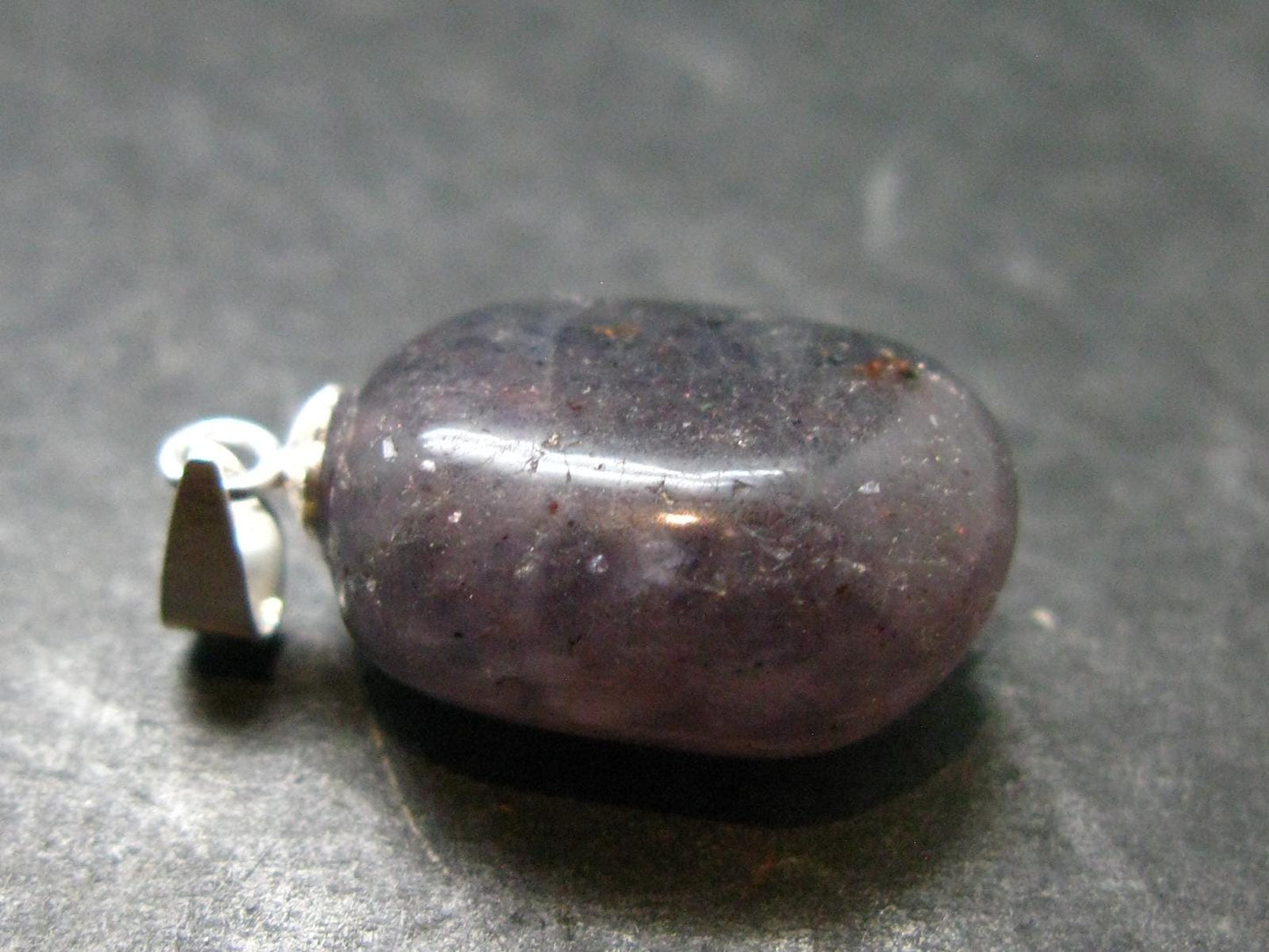 Iolite Cordierite Silver Pendant From India - 0.9" - 2.83 Grams