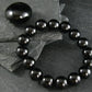 Black Onyx Genuine Bracelet ~ 7 Inches ~ 12mm Round Beads