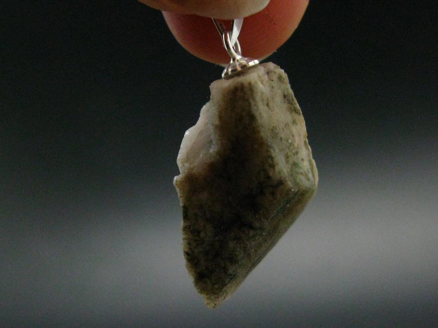 Phenakite Phenacite Crystal Silver Pendant From Brazil - 1.1" - 4.75 Grams