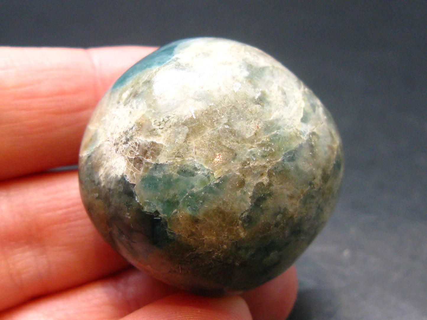 Extremely Rare Tumbled Grandidierite Stone From Madagascar - 1.2" - 191.10 Carats
