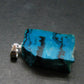 Fabulous Vivid Blue Chrysocolla Chrysocola Silver Pendant From Arizona, USA - 1.0" - 3.66 Grams