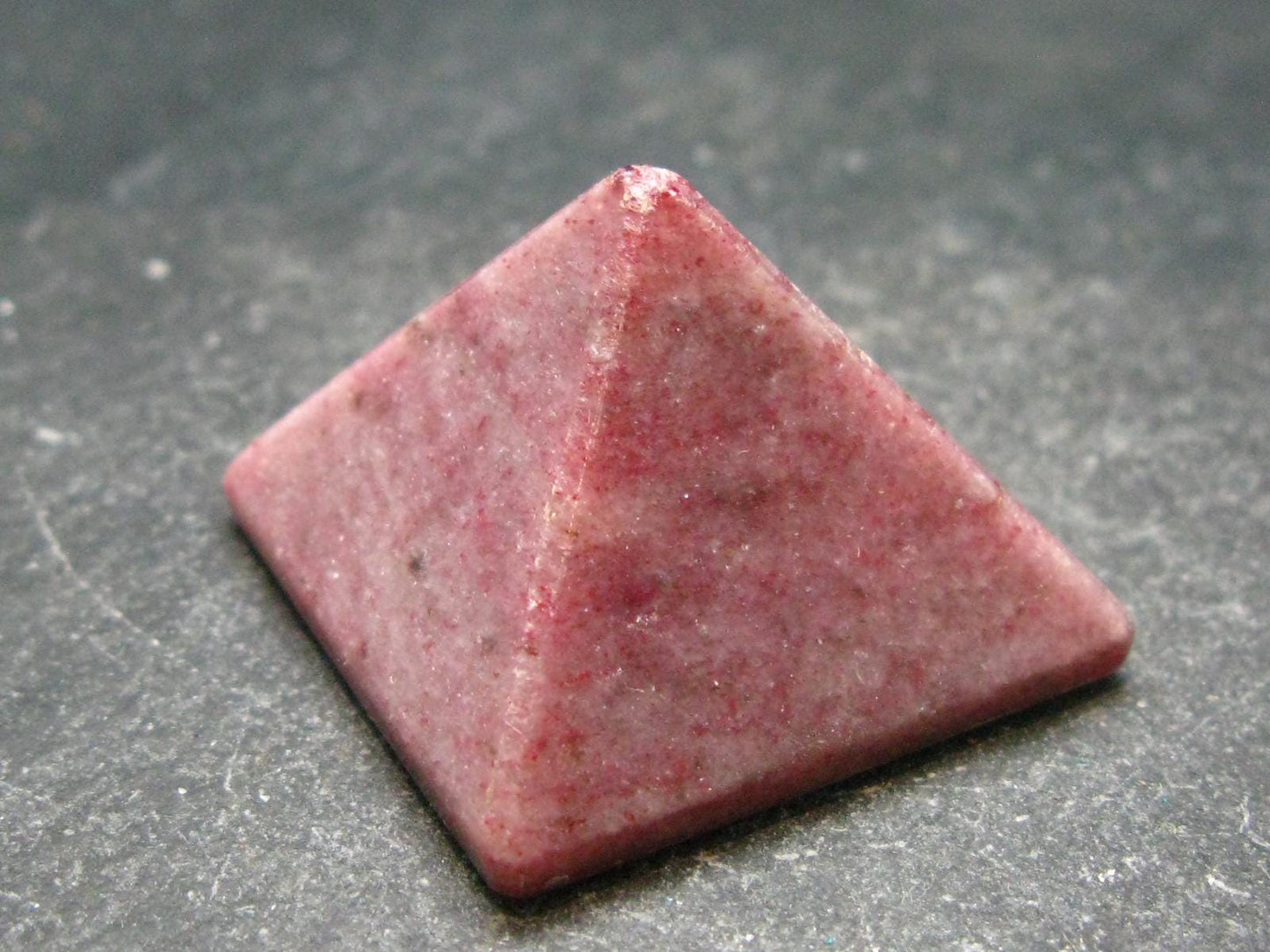 Rare Red Thulite Pyramid From Norway - 1.1" - 18.57 Grams