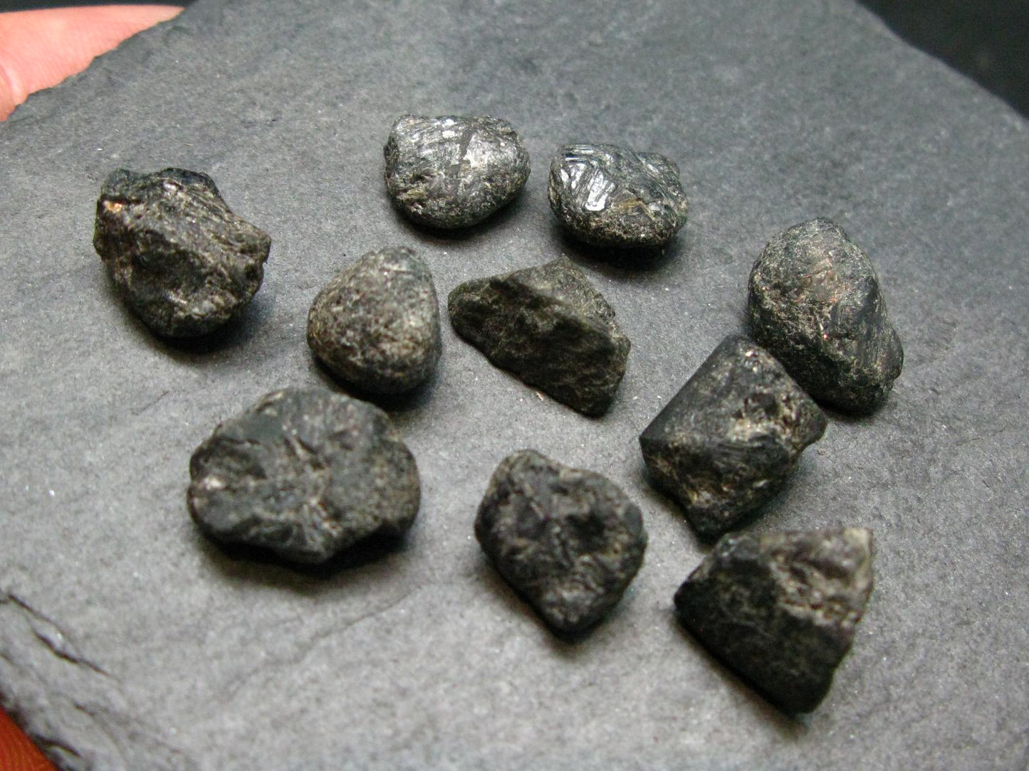 Lot of 10 Rare Alexandrite Chrysoberyl Crystals From Brazil - 83.05 Carats