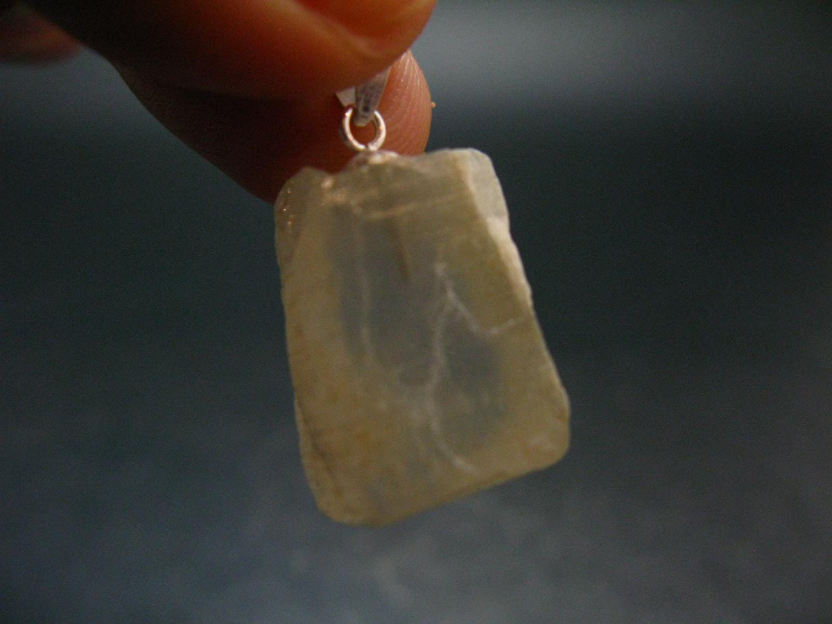 Natural Glow From Inside Moonstone 925 Silver Pendant - 1.0" - 3.51 Grams