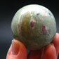 Ruby In Fuchsite Sphere from India - 1.7"