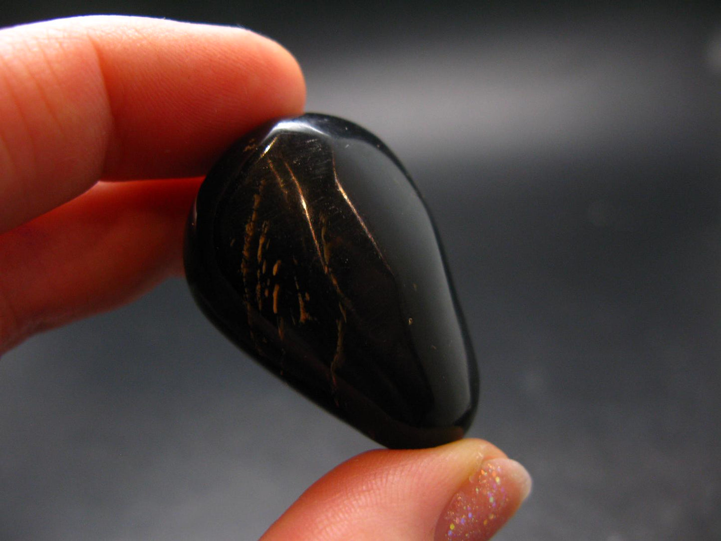 Rare Large Blue Amber Tumbled Piece Fluorescent From Indonesia - 1.3" - 10.07 Grams