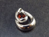 Natural Faceted Red Garnet Almandine 925 Silver Pendant - 0.7" - 2.8 Grams