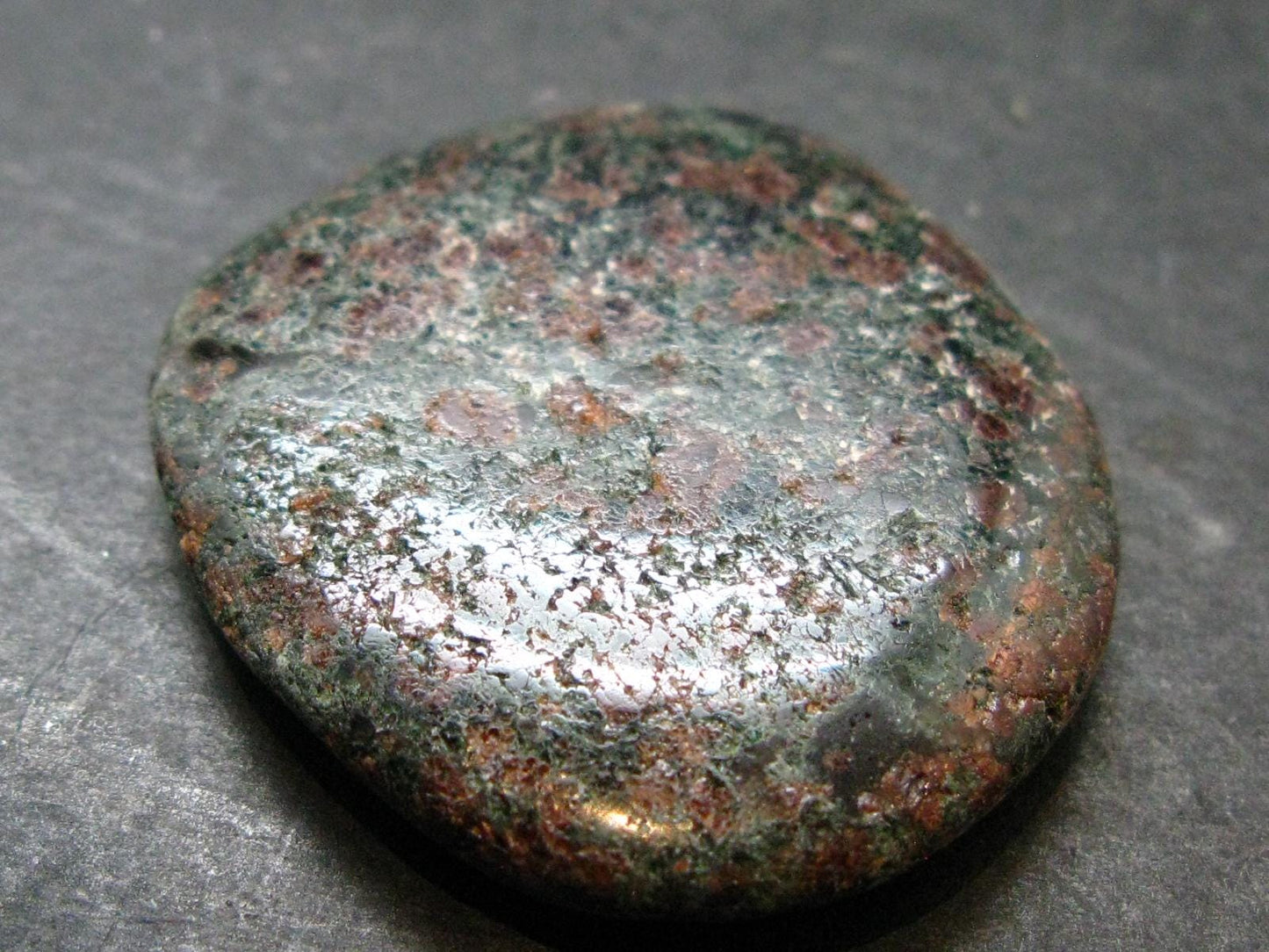 Rare Eclogite Tumbled Stone From Norway - 1.6" - 22.17 Grams