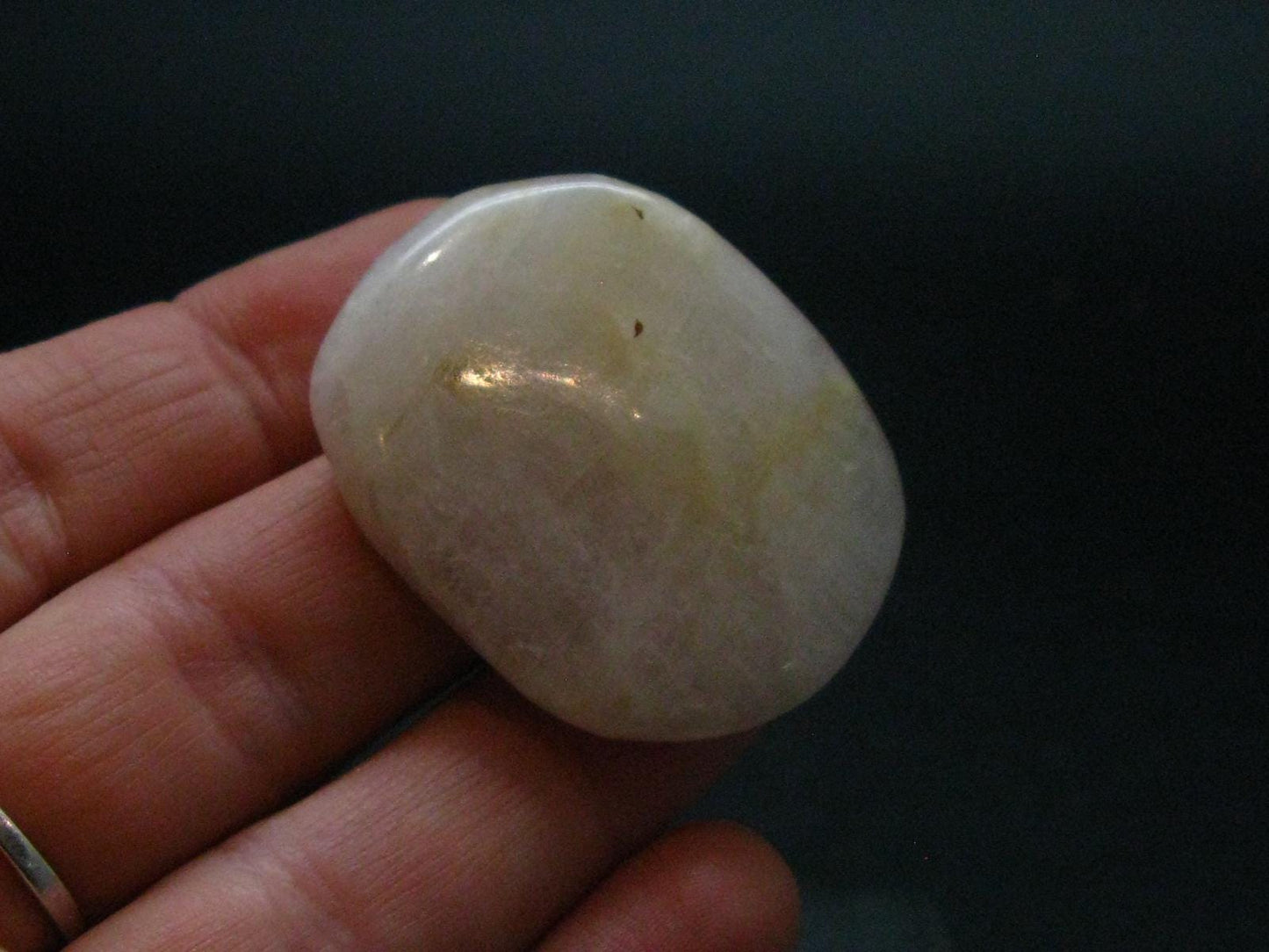 Rare Cryolite Tumbled Stone From Greenland - 1.4" - 14.81 Grams