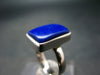 Lapis Lazuli Silver Ring From Afghanistan - 4.9 Grams - Size 6