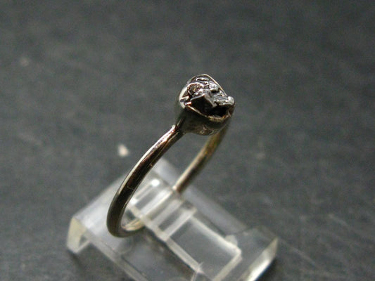 Meteorite Campo Del Cielo Sterling Silver Ring From Argentina - 1.97 Grams - Size 7