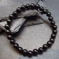 Whitby Jet Genuine Bracelet From UK ~ 7 Inches ~ 6mm Round Beads