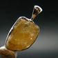 Large Natural Agni Gold Danburite Sterling Silver Pendant from Tanzania - 1.1" - 3.17 Grams