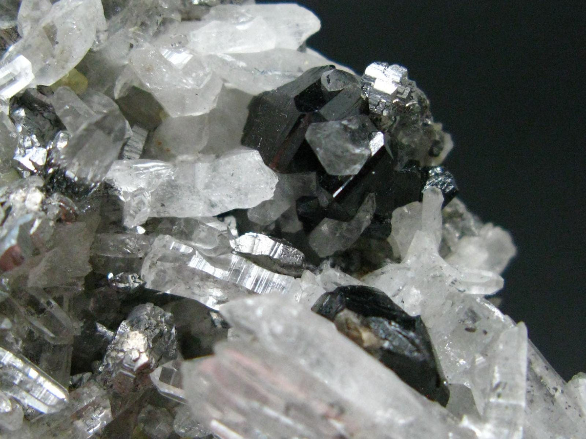 Cassiterite & Quartz Cluster From Bolivia - 3.6" - 171.41 Grams