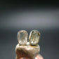 Green Herderite Silver Stud Earrings From Brazil - 1.32 Grams