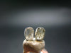 Green Herderite Silver Stud Earrings From Brazil - 1.32 Grams