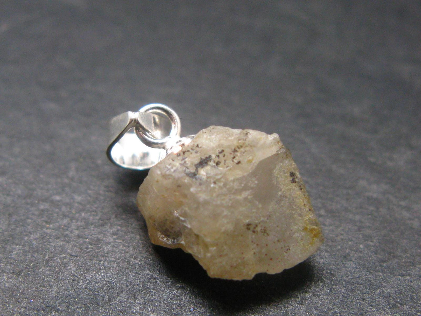 Phenakite Phenacite Silver Pendant from Brazil - 0.6 Inches - 1.0 Grams