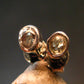 Alexandrite Gem Silver Stud Earrings From Russia - 0.85 Grams