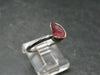 Pezzottaite Crystal Silver Ring From Madagascar - Size 7 - 2.0 Grams
