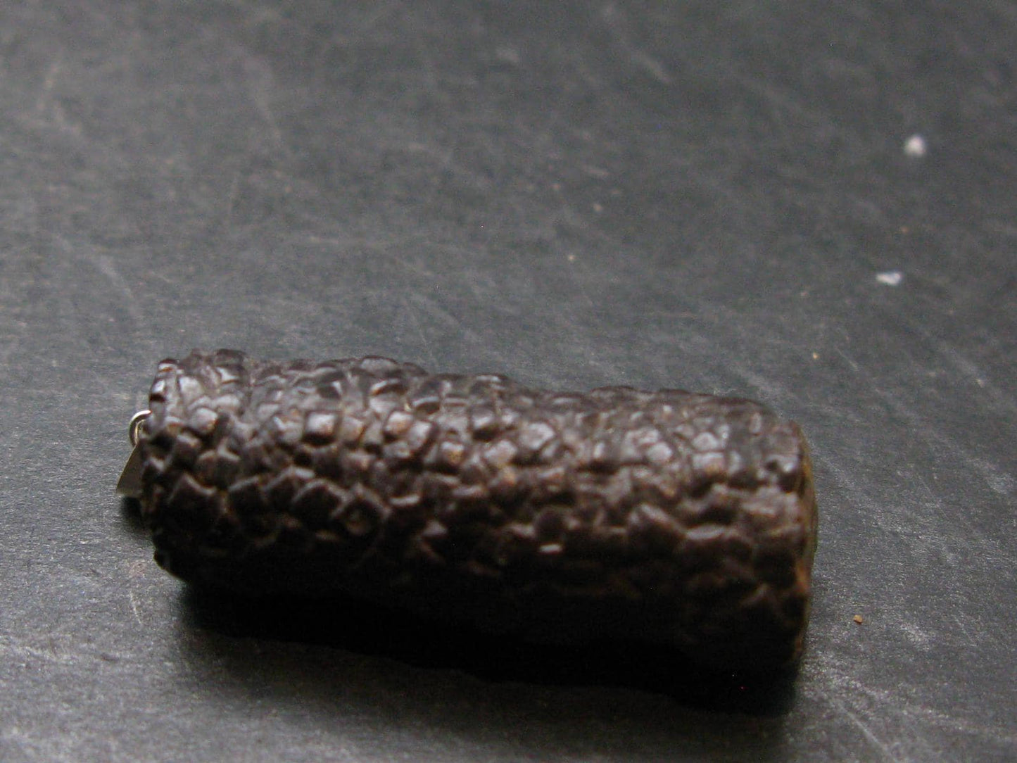 Rare Prophecy Stone Limonite after Pyrite Silver Pendant From Egypt - 1.6" - 12.68 Grams