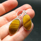 Tiger Eye Earrings - 4.04 Grams