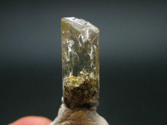 Imperial Topaz Crystal From Zambia - 0.7" - 14.15 Carats