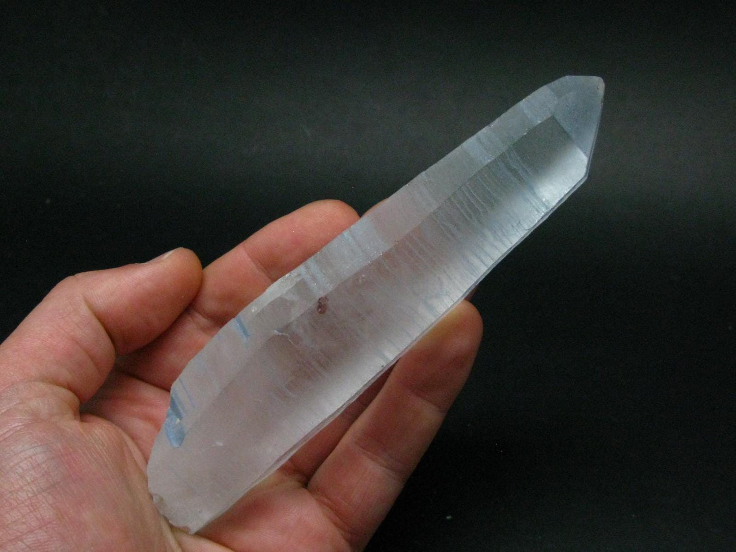 Dumortierite In Quartz Crystal From Brazil - 5.8" - 200.22 Grams